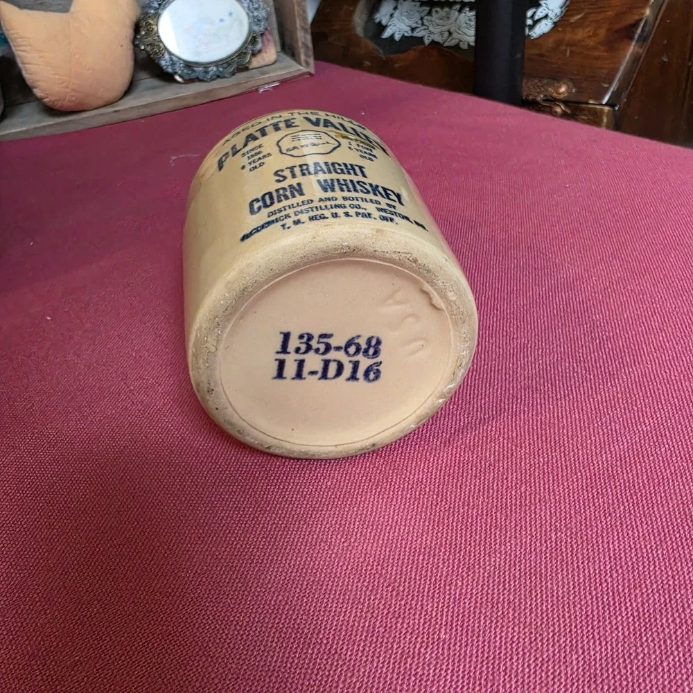 Vintage 1968 ORIGINAL MINI MCCORMICK PLATTE VALLEY CORN WHISKEY JUG MOONSHINE‎